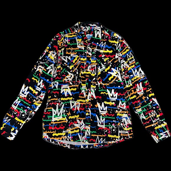 Fresh Prints of Bel Air Other - Very Limited Edition Beautiful Vibrant Splatter Long Sleeve Men’s Large NWOT